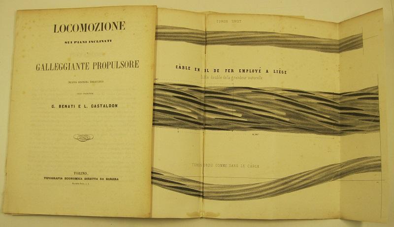 Locomozione sui piani inclinati galleggiante propulsore. Nuovo sistema idraulico degli ingegneri G. Benati e L. Gastaldon
